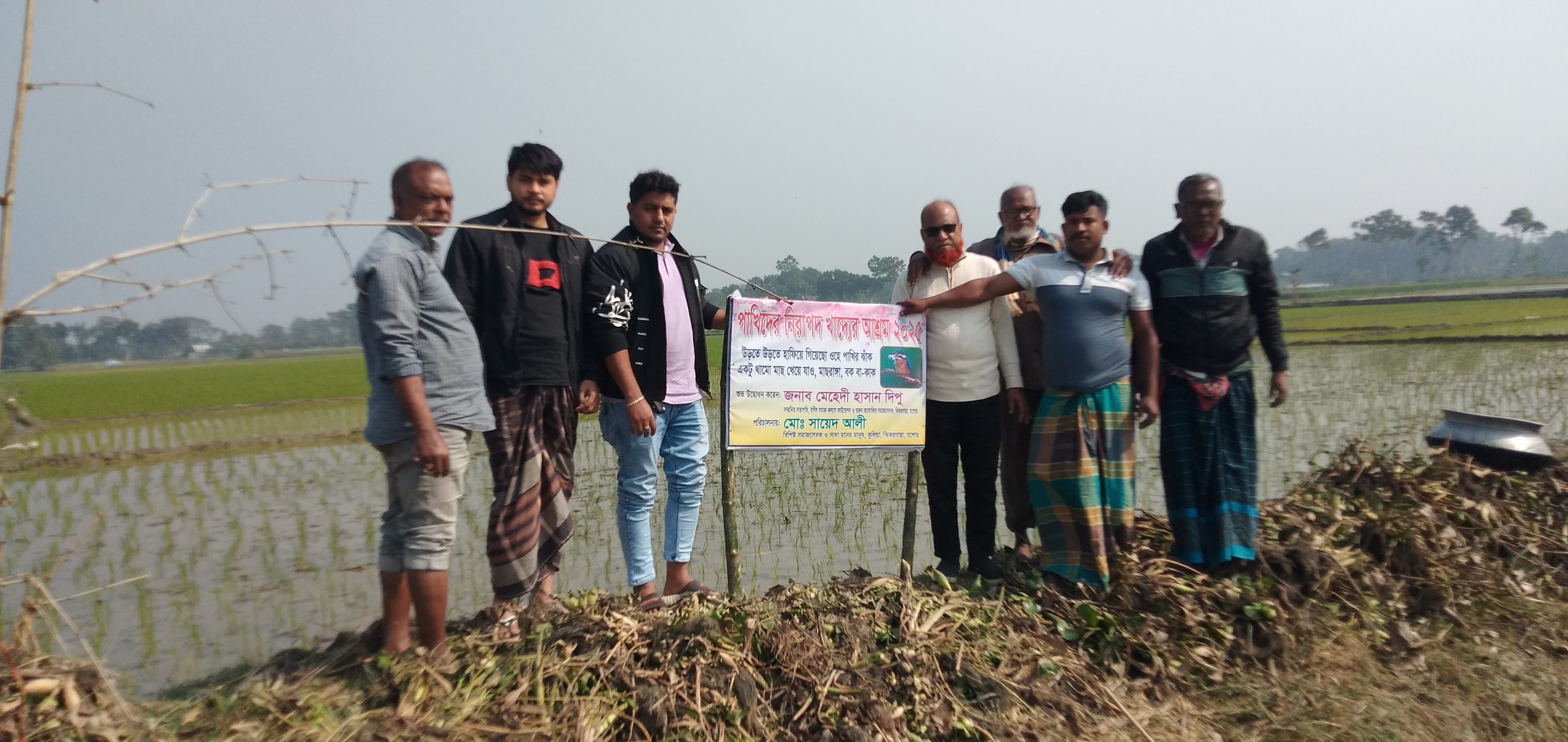 ঝিকরগাছায় পাখীদের নিরাপদ খাদ্যের আশ্রম