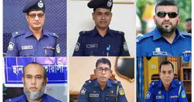 ময়মনসিংহে ৬ থানার ওসিকে দুই দিনে একযোগে বদলি