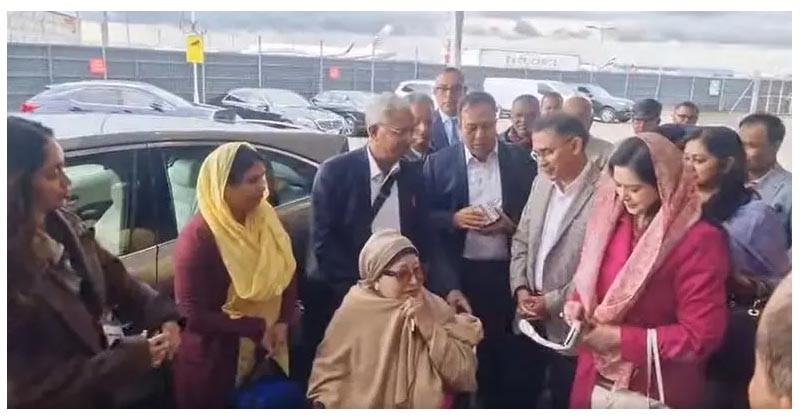 দেশের উদ্দেশে লন্ডন ছেড়ে দেশের পথে খালেদা জিয়া
