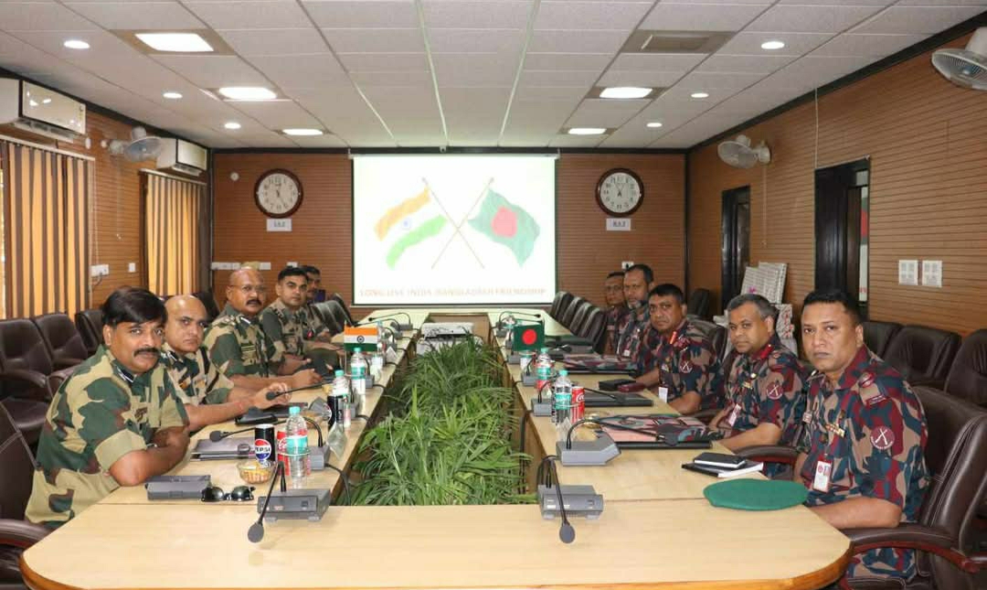 ভারতের পেট্টাপোলে বিজিবি-বিএসএফ সীমান্ত সমন্বয় সভা 