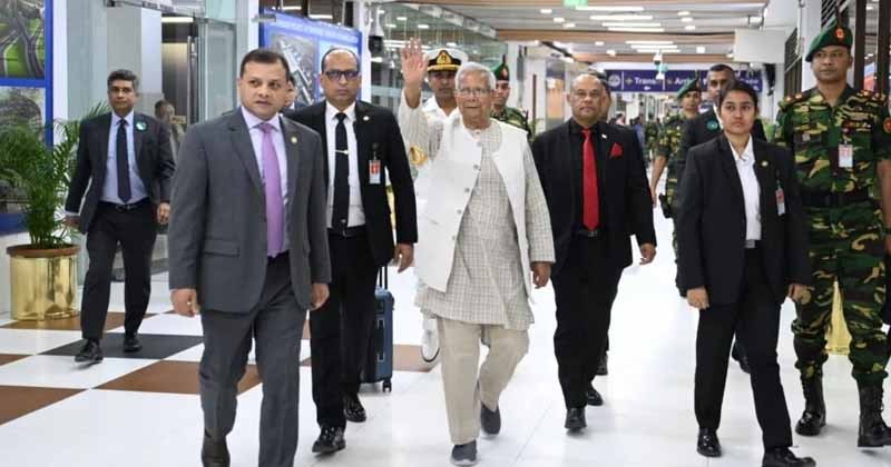 জাপানের উদ্দেশে ঢাকা ছেড়ে গেছেন প্রধান উপদেষ্টা ড. মুহাম্মদ ইউনূস