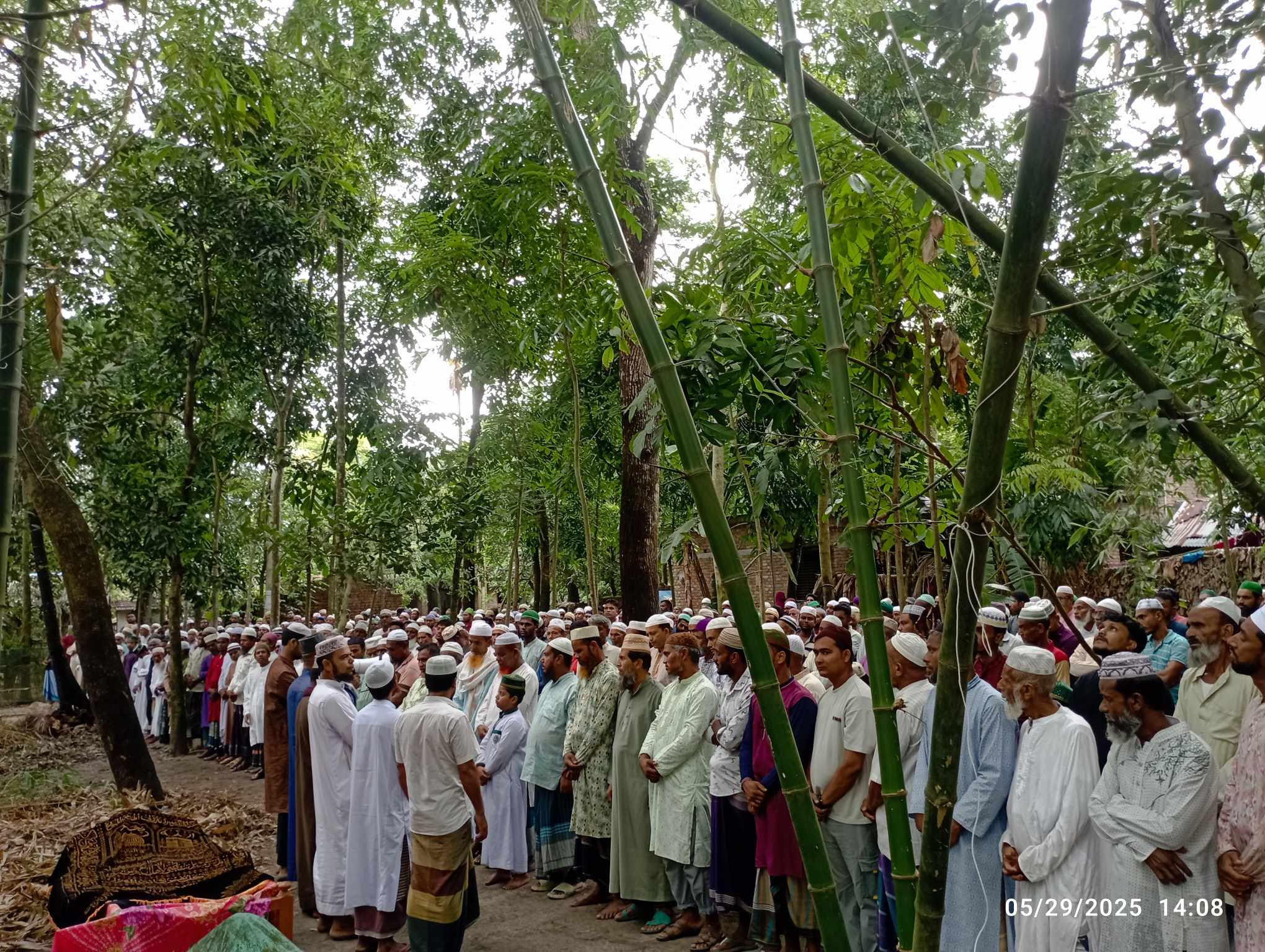 অবসরপ্রাপ্ত বিজিবি সদস্য আহাদ আলী বিশ্বাসের দাফন সম্পন্ন