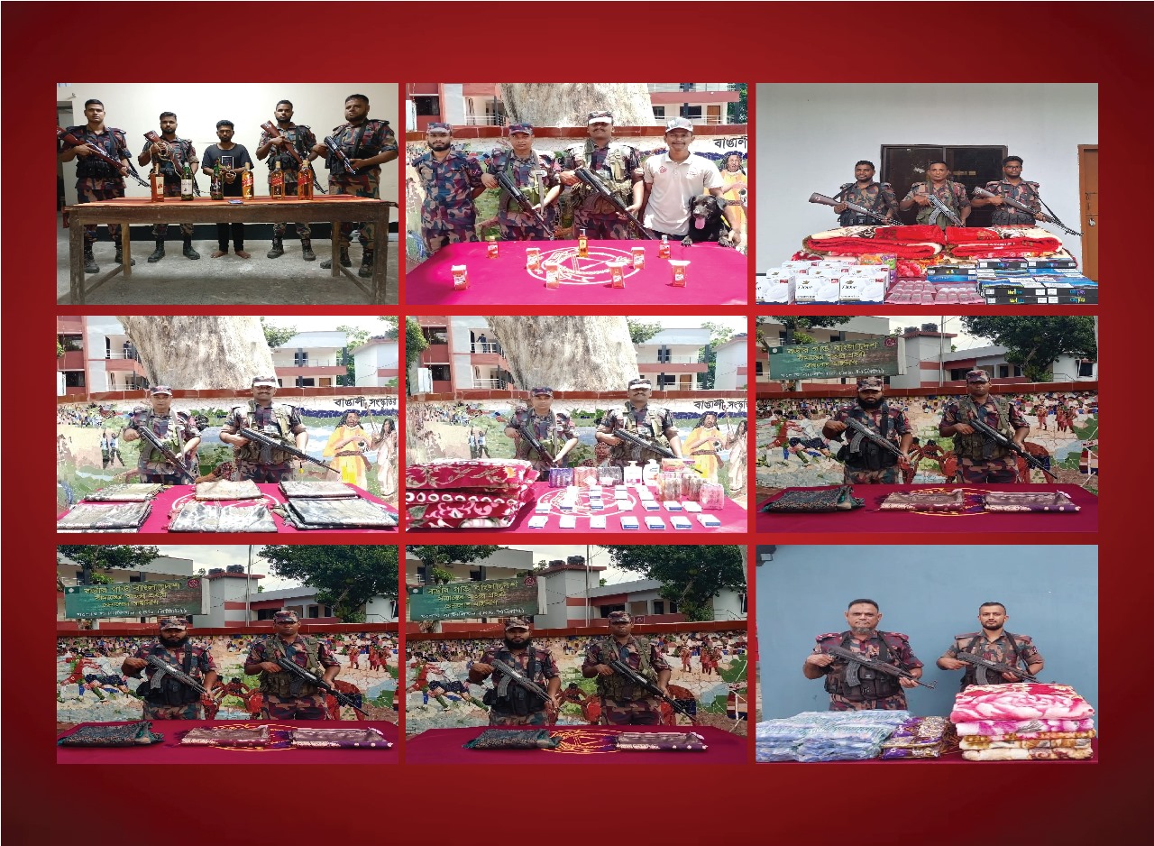 যশোর সীমান্তে এক আসামী সহ ভারতীয় মালামাল আটক করেছে বিজিবি