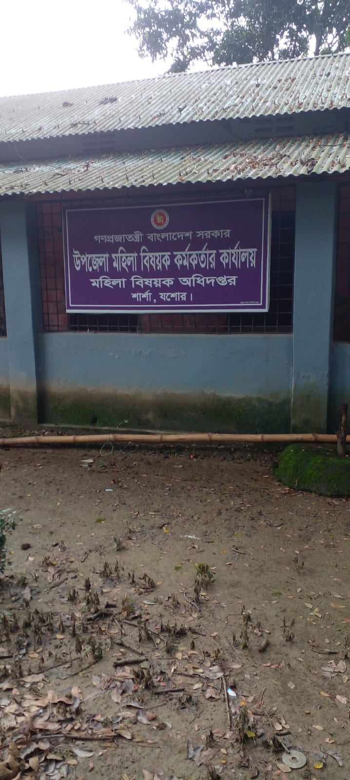 শার্শা উপজেলা মহিলা অধিদপ্তরের সম্মুখ পথ যেন এখন মরণফাঁদ 