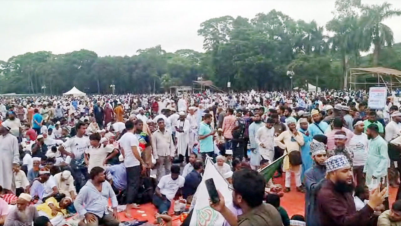 জামায়াতের জাতীয় সমাবেশে ভোর না হতেই লোকে লোকারণ্যে সোহরাওয়ার্দী উদ্যান