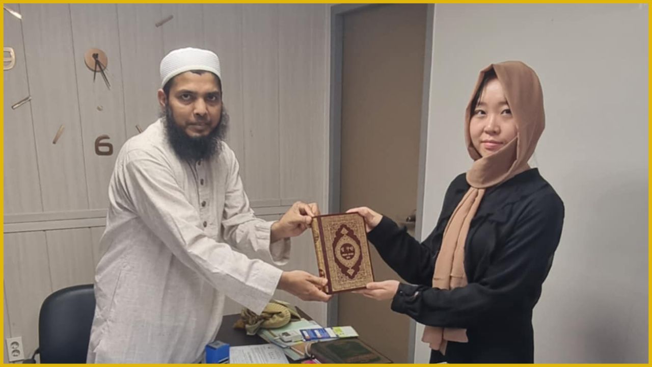 বাংলাদেশী আলেমের সহায়তায় আলোর পথ পেলেন কোরিয়ান তরুণী