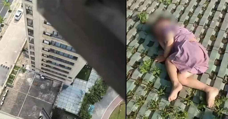 ১৮তলা থেকে পড়েও অলৌকিকভাবে বাঁচলো ৩ বছরের এ শিশুটি