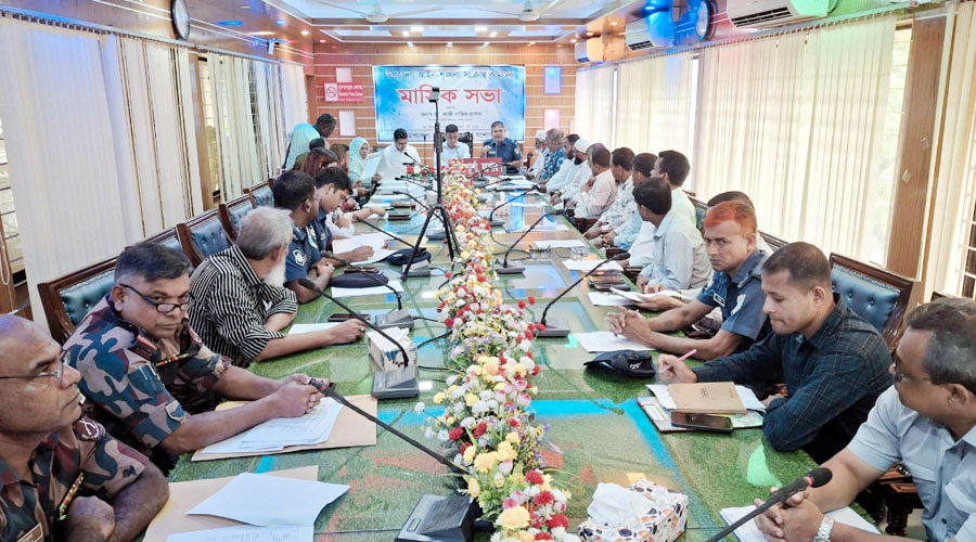 শার্শায় উপজেলা প্রশাসনের মাসিক আইনশৃঙ্খলা কমিটির সভা