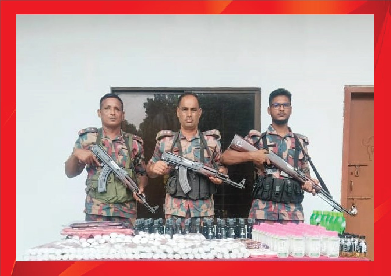 সীমান্তে বিজিবির অভিযানে চোরাচালানী মালামাল আটক