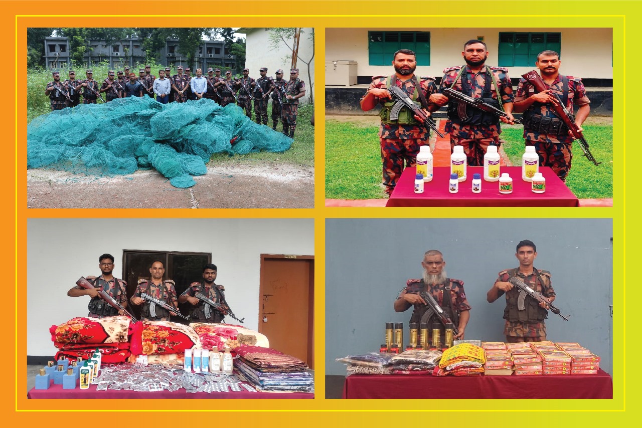 যশোর সীমান্তে বিজিবির অভিযানে চোরাচালানী মালামাল আটক