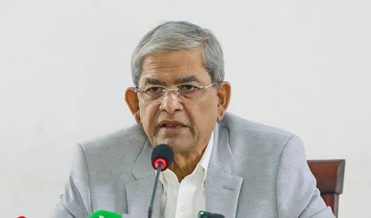 পিআর ইস্যুটি আগামী সংসদের ওপর ছেড়ে দিতে হবে মন্তব্য মির্জা ফখরুলের