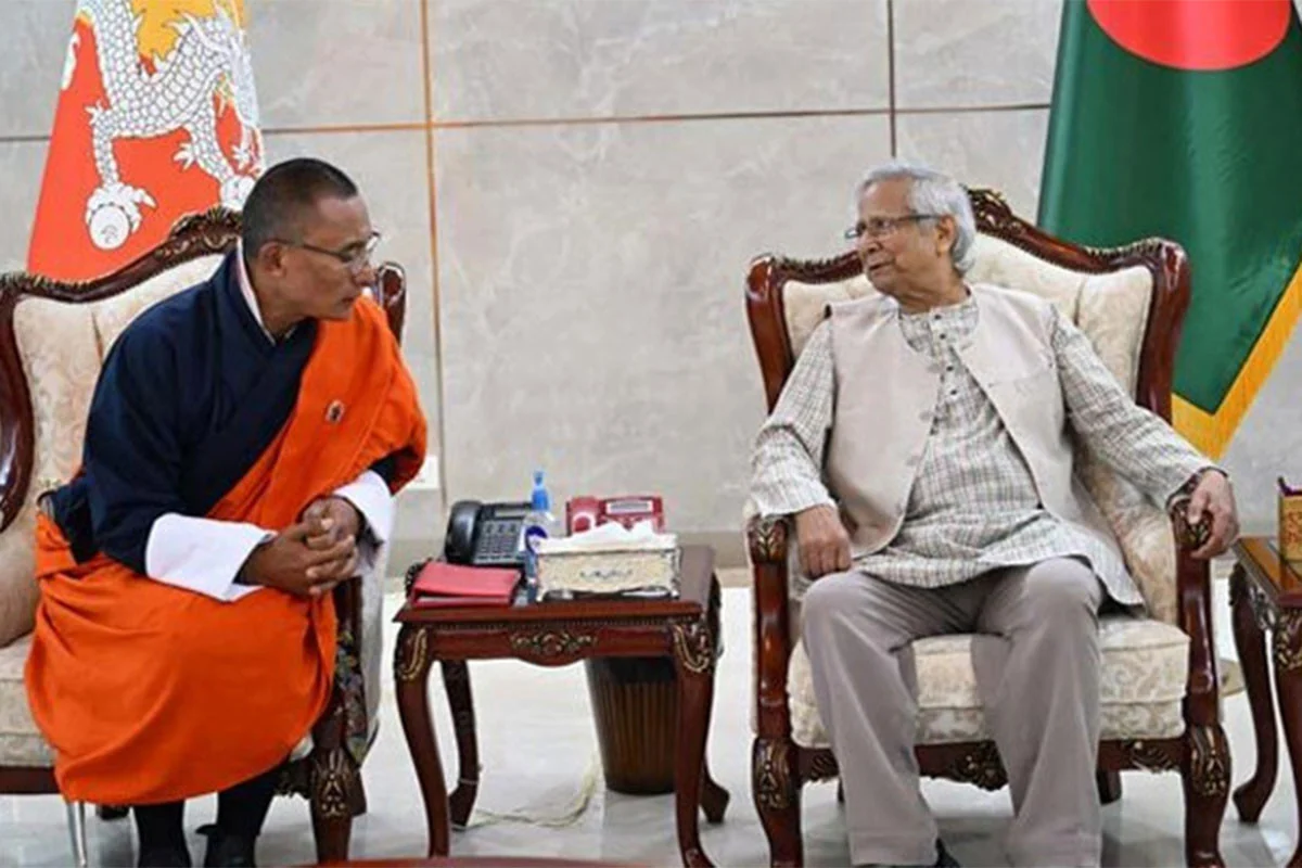 প্রধান উপদেষ্টার সঙ্গে ভুটানের প্রধানমন্ত্রীর শেরিং তোবগের বৈঠক