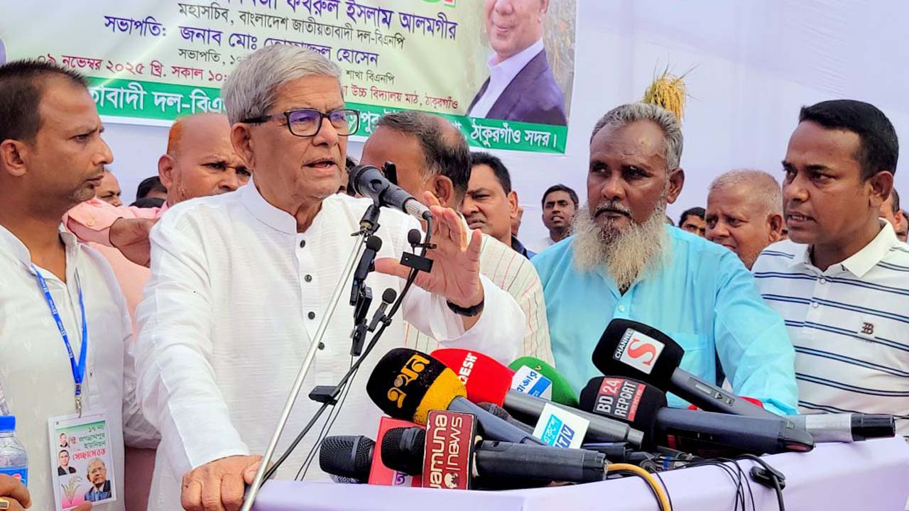 মির্জা ফখরুল জনগণ শুধু ভোট দিতে চায়, গণভোট-জুলাই সনদ বোঝে না