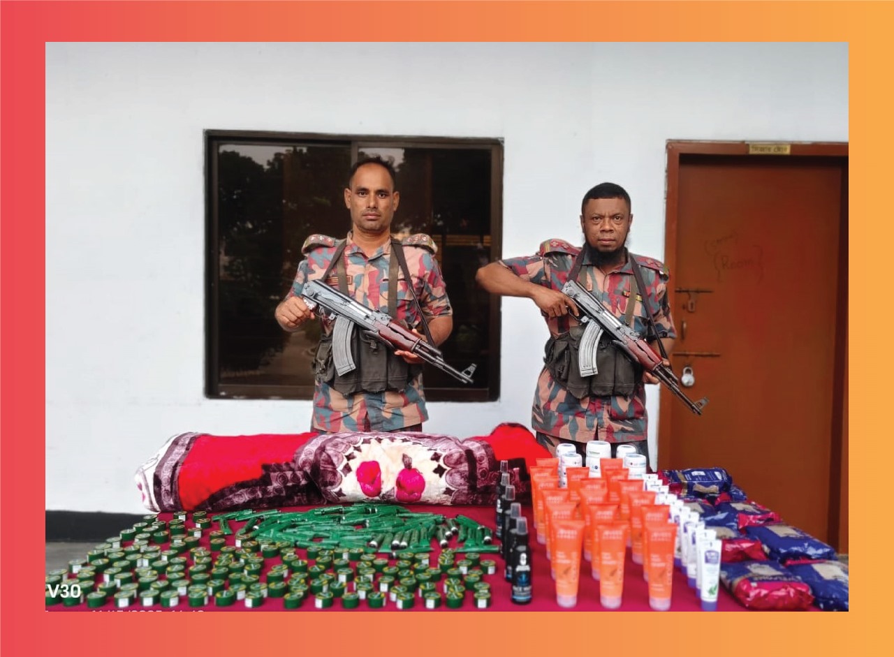 যশোর সীমান্তে বিজিবির অভিযানে অবৈধ চোরাচালানী মালামাল আটক