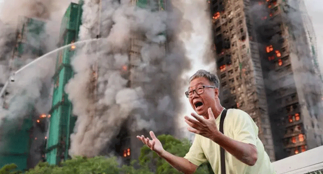 হংকংয়ের তাই পো শহরে ভয়াবহ অগ্নিকাণ্ডে ৪ জনের মৃত্যু