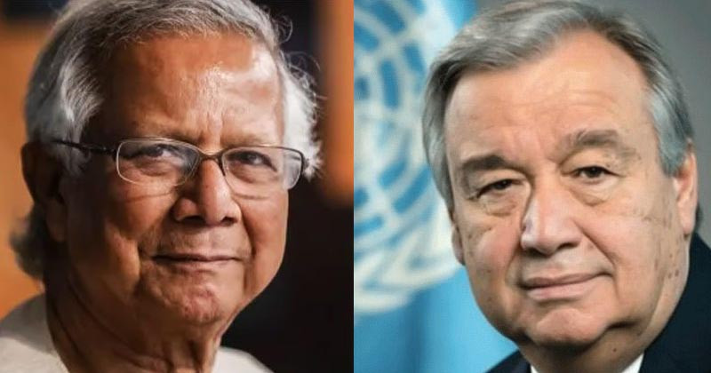 প্রধান উপদেষ্টাকে ফোন, বাংলাদেশি শান্তিরক্ষী নিহতে জাতিসংঘ মহাসচিবের শোক প্রকাশ