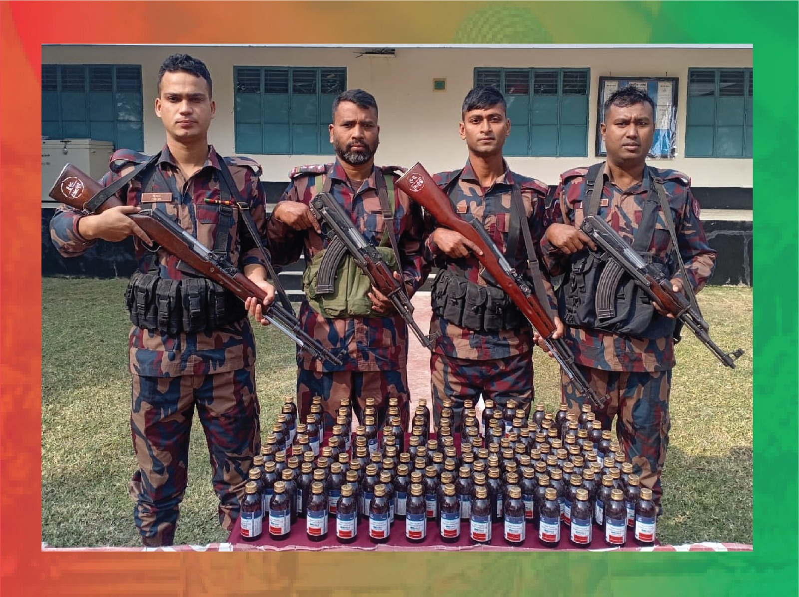 সীমান্তে অভিযান চালিয়ে মালিকবিহীন মাদকদ্রব্য আটক করেছে বিজিবি