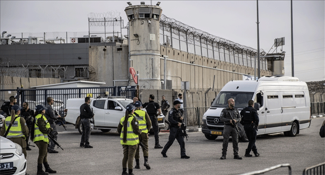 ইসরাইলে এখনো ৯,৩০০ ফিলিস্তিনি বন্দী রয়েছে-আনাদোলু এজেন্সি