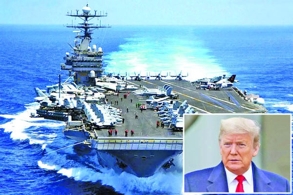 ইরান অভিমুখে এবার মার্কিন বিমানবাহী রণতরির যাত্রা