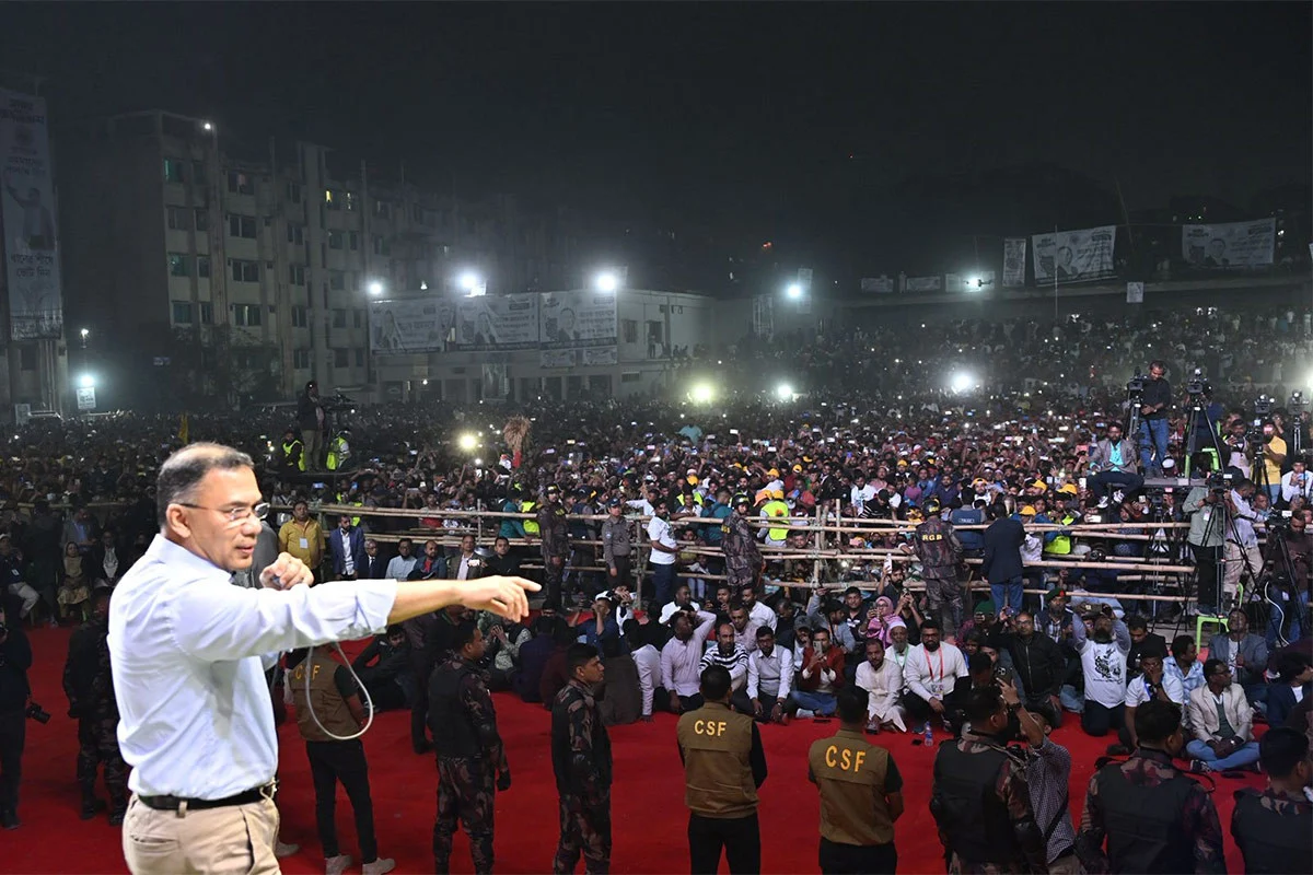 দেশকে পুনর্নির্মাণ করতে হলে গণতন্ত্রকে প্রতিষ্ঠিত করতে হবে- তারেক রহমান