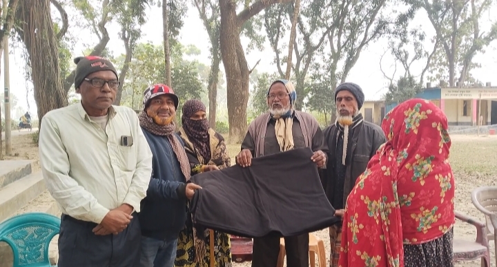 অসহায়-দুঃস্থ শীতার্ত মানুষের মাঝে জান্নাত ফাউন্ডেশনের শীতবস্ত্র কম্বল বিতরণ