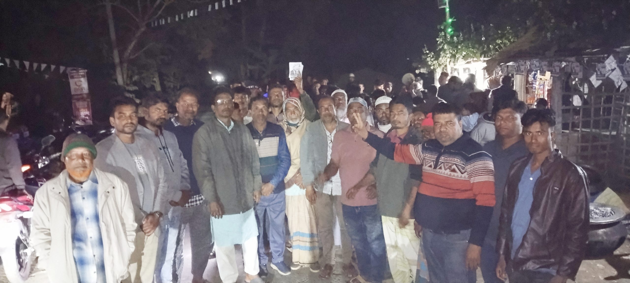 শার্শার ডিহিতে ধানের শীষের মনোনীত প্রার্থী নুরুজ্জামান লিটনের নির্বাচনী প্রচার মিছিল