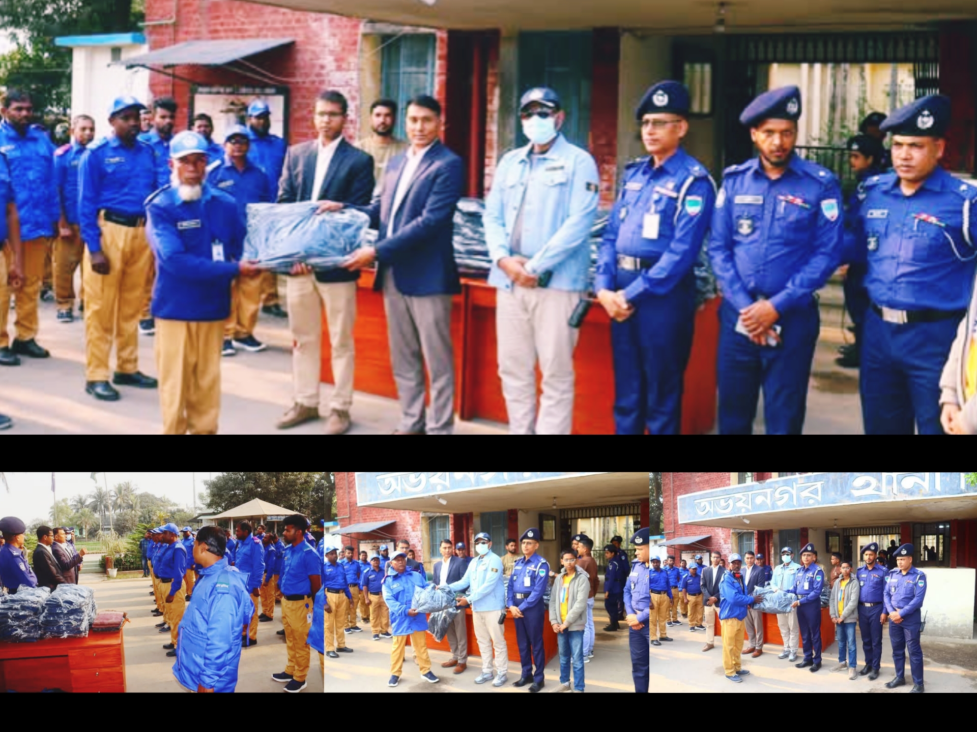 অভয়নগরে গ্রাম পুলিশের মাঝে শীতবস্ত্র বিতরণ করলেন পুলিশ সুপার রফিকুল