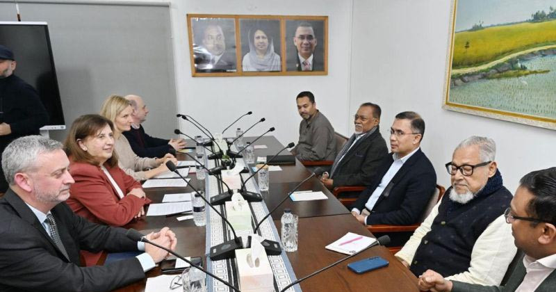 তারেক রহমানের সঙ্গে ইইউ প্রতিনিধি দলের সাক্ষাত