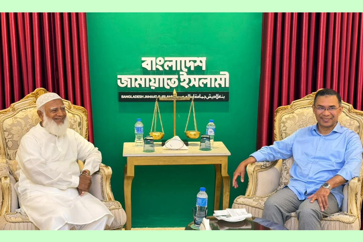 তারেক রহমানকে ‘ভবিষ্যৎ প্রধানমন্ত্রী’ হিসেবে অগ্রিম অভিনন্দন জানালেন জামায়াত আমির