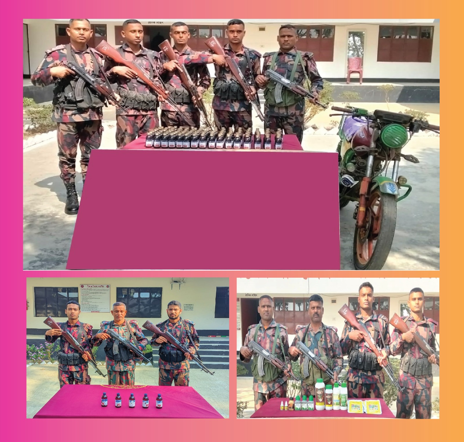 যশোর সীমান্তে মালিকবিহীন মাদকদ্রব্য এবং অবৈধ চোরাচালানী মালামাল আটক