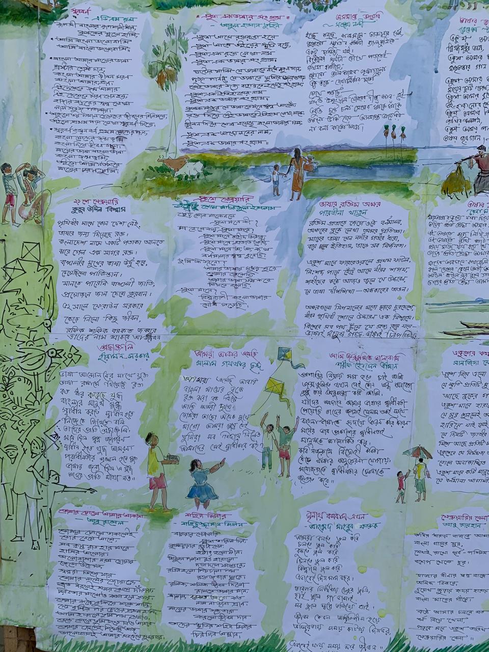 স্বর বর্ণ দেয়ালিকা প্রকাশ