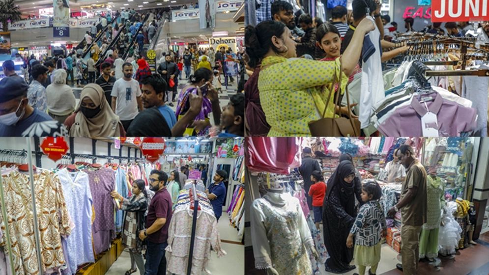 রাজধানীতে জমে উঠেছে ঈদের বাজার