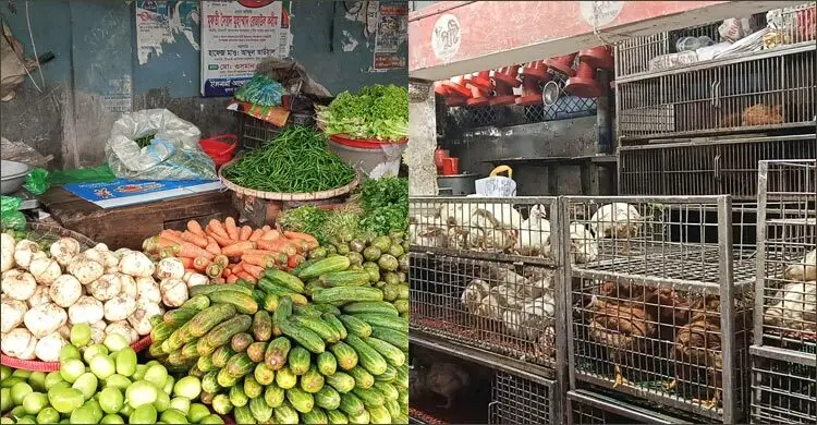 খুলনায় শবজির দাম কমেছে কিন্তু মুরগির দাম বেশী