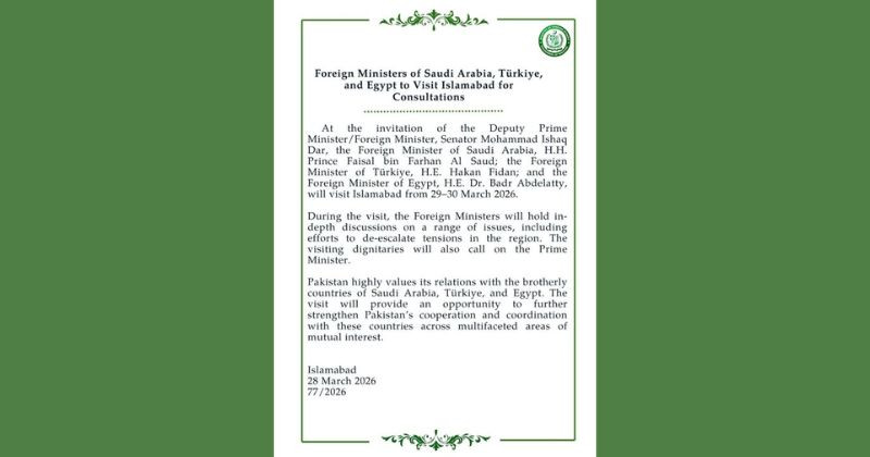 মধ্যপ্রাচ্যে শান্তি ফেরাতে চার মুসলিম দেশ ইসলামাবাদে বৈঠকে বসছে