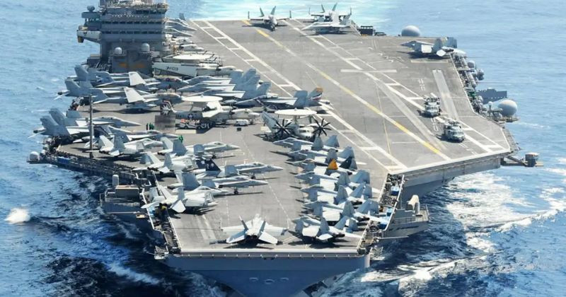 ইরানের মিসাইলের আঘাতে ক্ষতিগ্রস্থ মার্কিন রণতরী ‘আব্রাহাম লিংকন’ নৌসেনা আহত-১