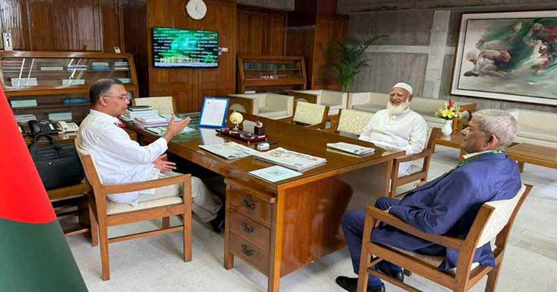 প্রধানমন্ত্রীর সঙ্গে বিরোধীদলীয় নেতা ডা. শফিকুর রহমানের সাক্ষাৎ