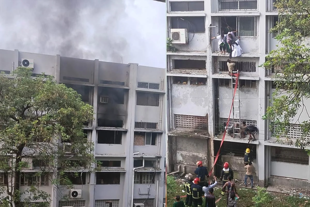 খুলনা মেডিকেল কলেজ হাসপাতালে আগুন লেগেছে, ব্যস্ত ফায়ার সার্ভিস
