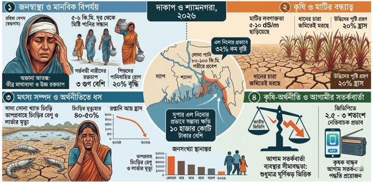 খুলনা উপকুলের ৪ কোটি মানুষ জলবায়ু পরিবর্তনের নীল ছোবলে হুমকিতে