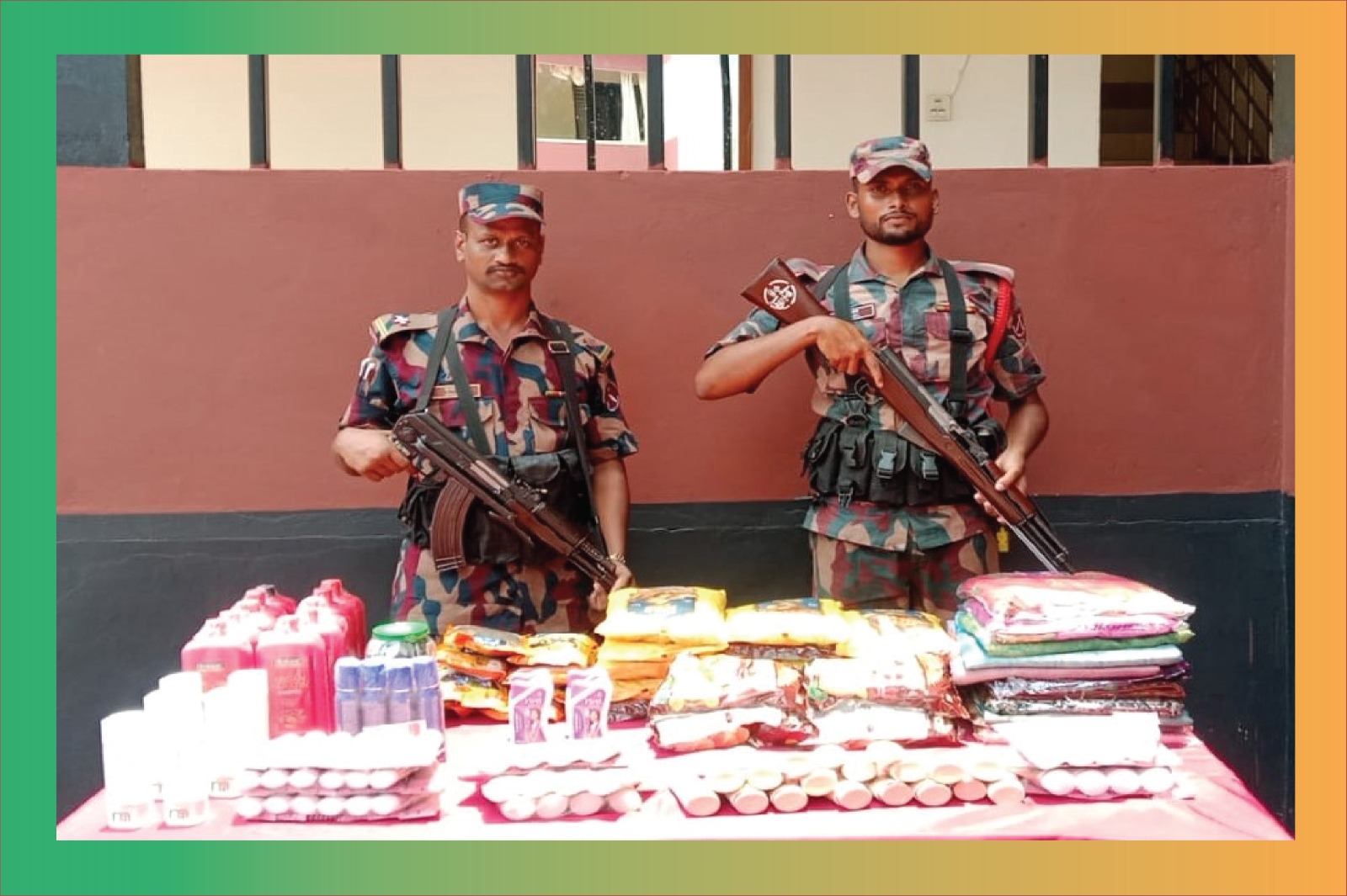 যশোর সীমান্তে অভিযানে অবৈধ চোরাচালানী মালামাল আটক 