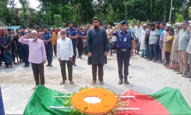 শার্শার মুক্তিযোদ্ধা খাইরুল হকের মৃত্যু,রাষ্ট্রীয় মর্যাদায় দাফন সমপন্ন