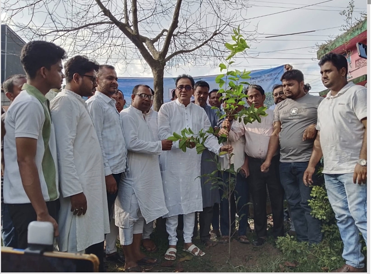 বেনাপোল পৌর বিএনপির বৃক্ষ রোপন কর্মসূচী 