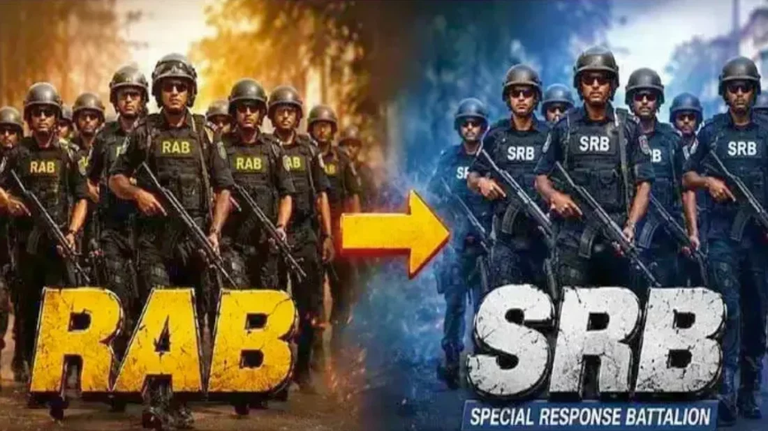 র‍্যাব বিলুপ্ত হয়ে এসআরবিতে যাত্রা, ক্রমান্বয়ে পোশাক, লোগো ও যানবাহনের রং পরিবর্তন