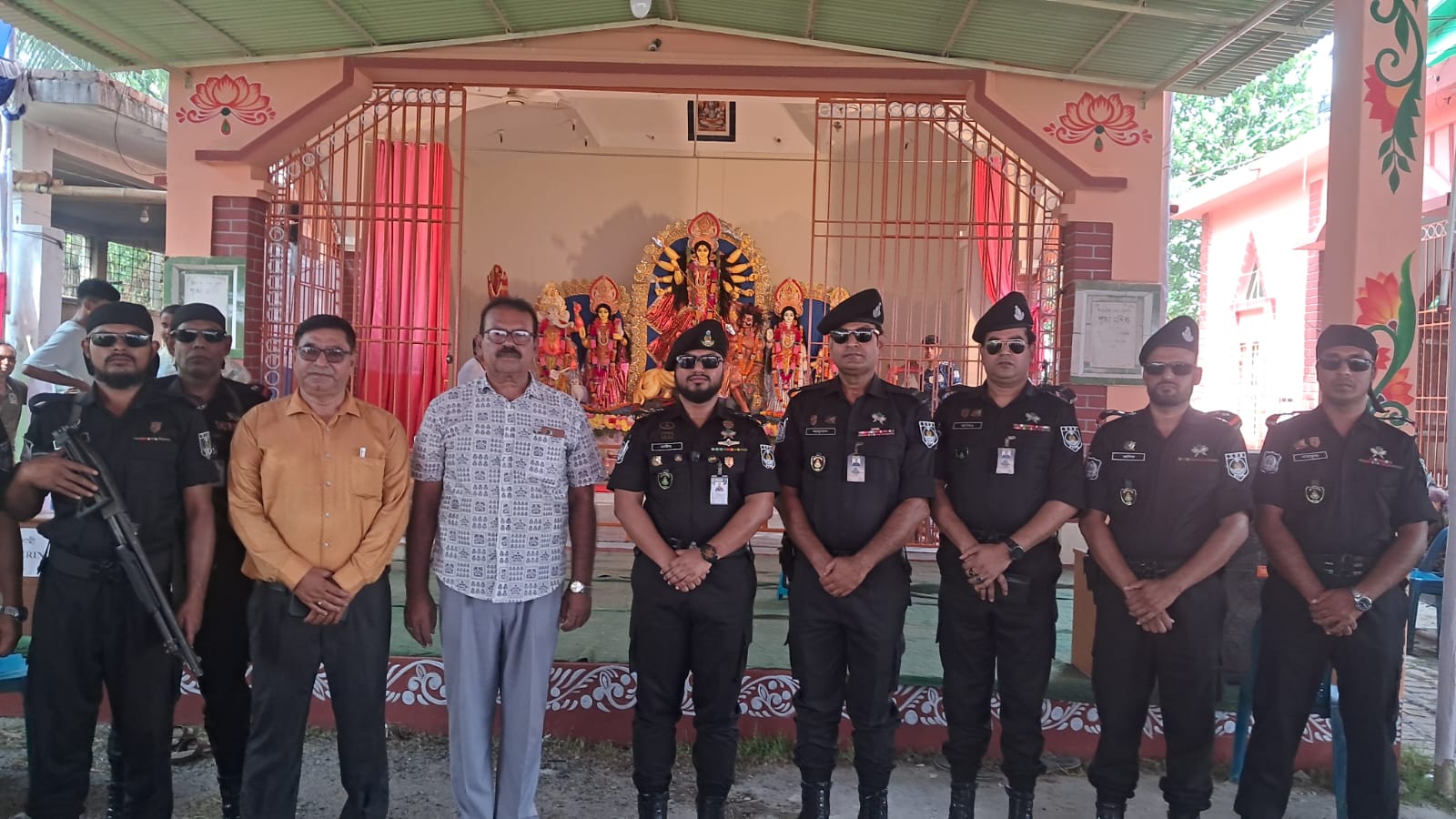 শারদীয় দূর্গাপূজা নির্বিঘ্নে উদযাপনে এসআরবি-৬ নিরাপত্তা ব্যবস্থা জোরদার