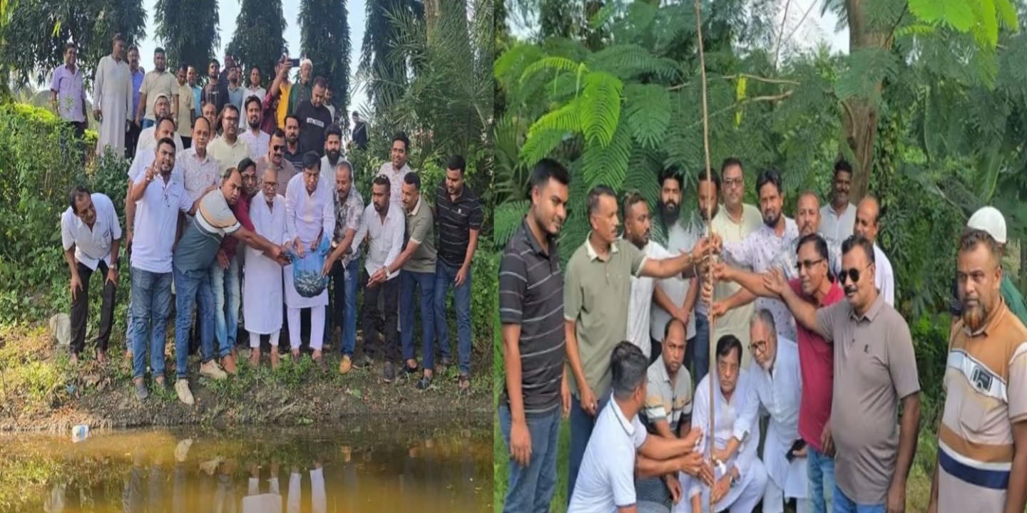 শার্শায় যুবদলের প্রতিষ্ঠাবার্ষিকী উপলক্ষে মাছ অবমুক্তকরন ও বৃক্ষরোপণ কর্মসূচী